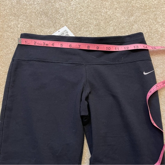 NEW Nike Pants Womens Extra Small Black Fit Dry Sports Capri Stretch Activewear - Picture 8 of 12
